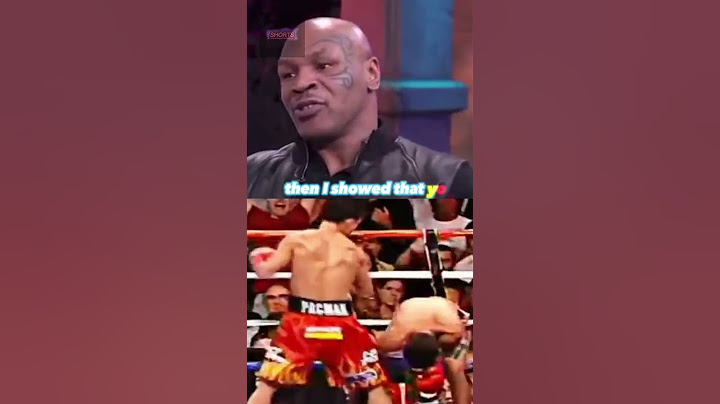 Mike Tyson was Right about Manny Pacquiao. Check it out!!!
