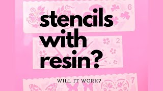 Can you make resin pieces using stencils? Let's find out!