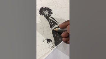 Drawing Obanai: The Most Tragic Demon Slayer Character #shorts #obanai #demonslayer #drawing #art