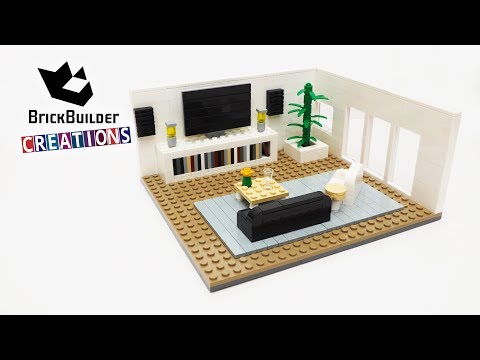 LEGO MOC LIVING ROOM | 288pcs | Brick Builder Creations