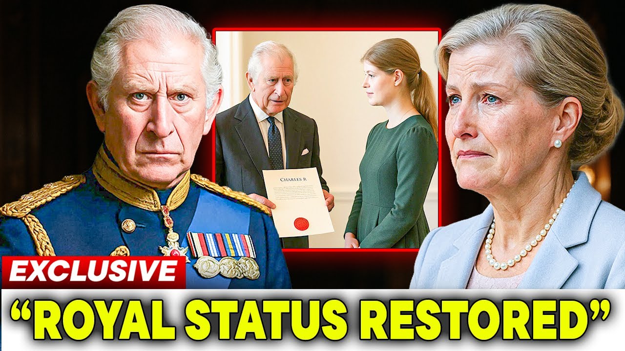 Король Карл восстанавливает статус леди Луизы как официальной принцессы королевства