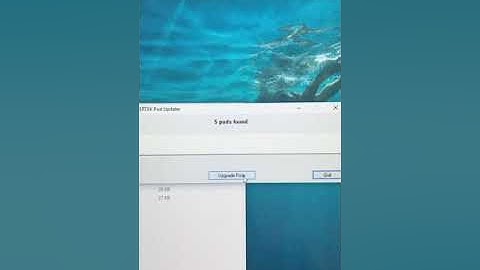 Updating PLAYERTEK firmware  example with software shown