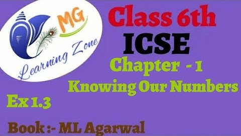 Class 6th ICSE Math Ch 1 Knowing Our Numbers Ex 1.3