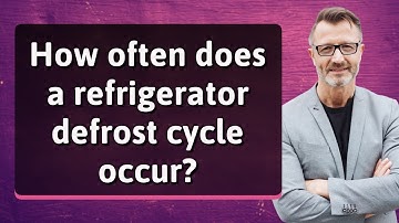 How often does a refrigerator defrost cycle occur?