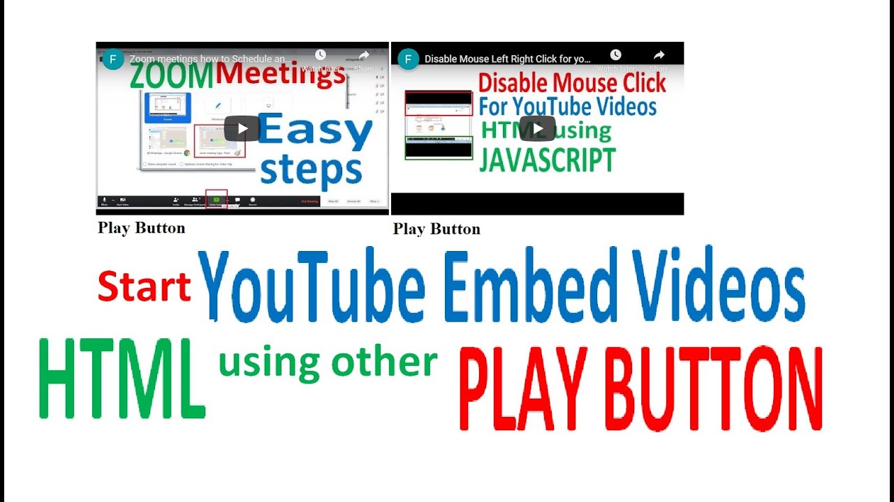 how to remove youtube logo from embedded video
