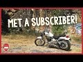 Meeting a subscriber in the mountains!