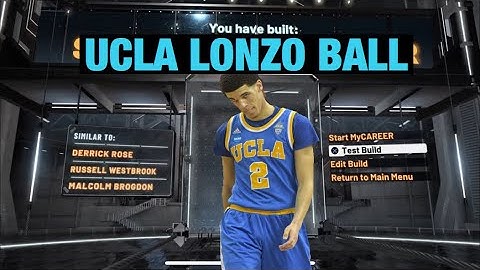 *RARE* UCLA LONZO BALL BUILD IN NBA 2k20