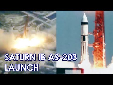 SATURN IB AS-203 - Launch (1966/07/05)