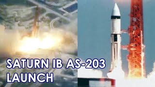 SATURN IB AS-203 - Launch (1966/07/05)