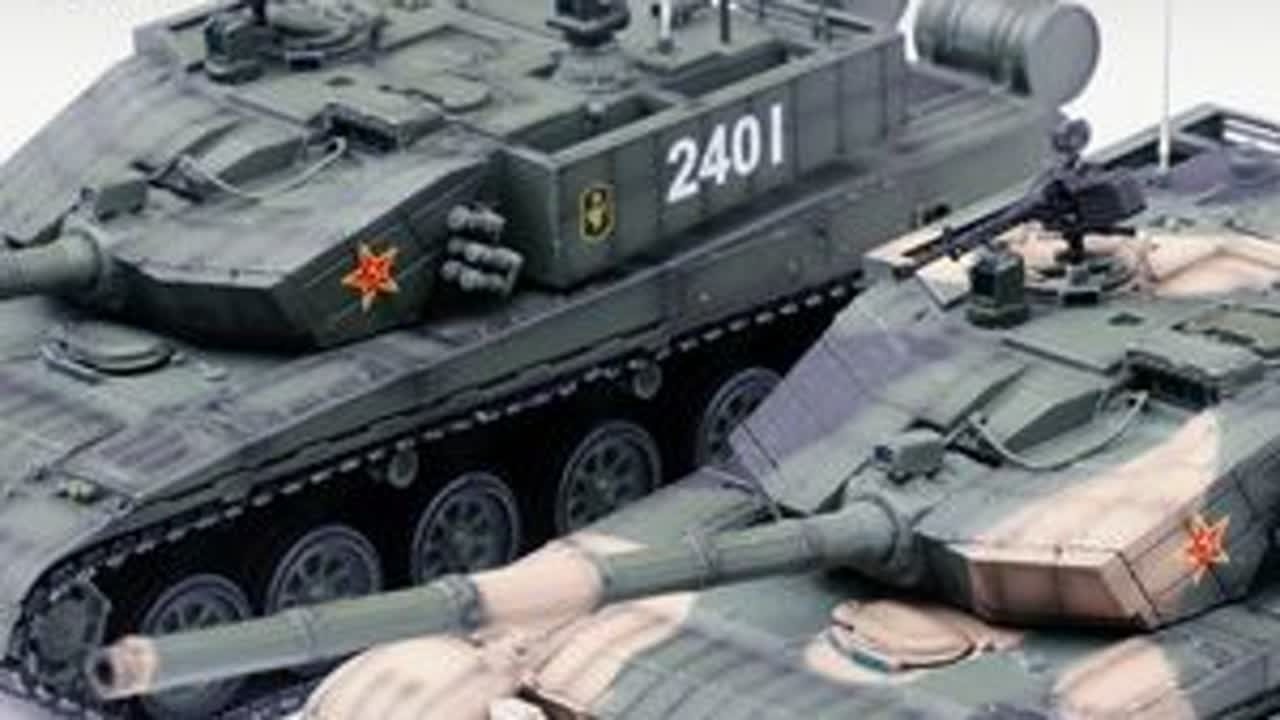 UNISTAR1/72中国99A主战坦克合金成品模型开箱测评 #军模 #模型 #测评