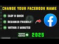 How to Change Your Facebook Account Name in 2025 - Full Guide