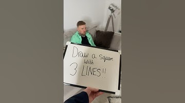 Draw a square with 3 lines 🤯