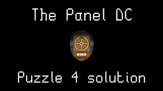The Panel DC Game - Puzzle 4 Solution