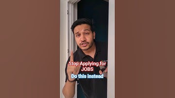STOP applying for JOBS, Do this instead #offcampus #microsoft #kushalvijay