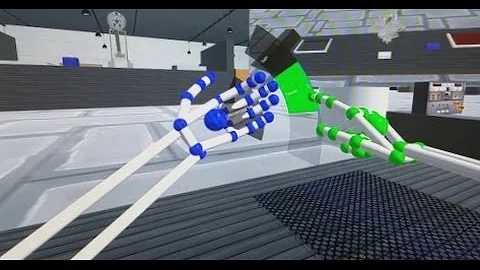 Human Robot Interaction using Virtual Reality