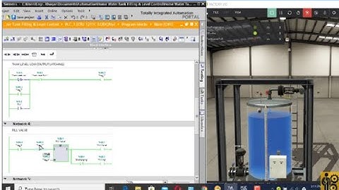Home Water Tank Filling and Level Control Using TIA Portal with Factory IO