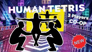 🔥 HUMAN TETRIS 3 PLAYERS — Can Your Trio Survive Every Shape? | Immersive Interactive Warm Up  screenshot 4