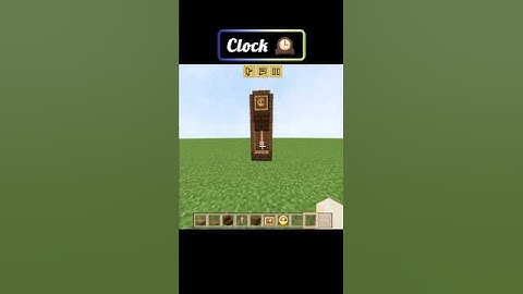 Big Clock 🕰️ Build Hacks in Minecraft #minecraft #viral #trending #montagemmeau