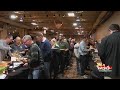 Setting the table for the Law Enforcement Appreciation Dinner