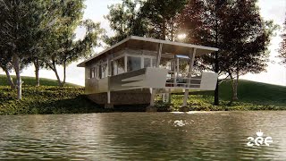 River side - house / render