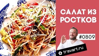 Салат с проростками бобов Китайская кухня ПП рецепт Проростки ТРАВАРТ Животворец Андрей Протопопов Салат с проростками бобов Китайская кухня ПП рецепт Проростки ТРАВАРТ Животворец Андрей Протопопов