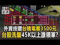 端午節前有機會再創高!外資按讚台積電看3500元「台股洗盤」45K以上誰領軍【理財密碼】