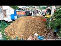 NEW Landfilling & FIRST DONGFENG Dump Truck unloading With Bulldozer SHANTUl DH17C3Pro Cleaning