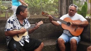 Fatu Hiva in the Marquesas, French Polynesia. Images with local music by Tiri and Pierre chords