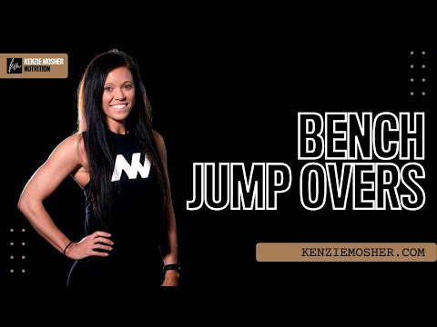 Bench Jump Overs | KenzieMosher.com