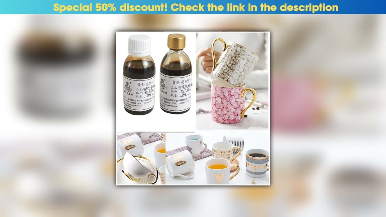 Limited 10g/bottle Ceramic Gold Water 4%-12% Content Metal Pigments DIY Pottery Craft Products Enam