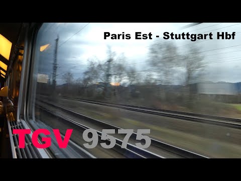 TGV INOUI ride Paris Est - Stuttgart Hbf | TGV 9575