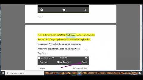 Upload/download file to/from PrivateMail on iOS w/ WebDAV Navigator
