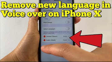 How to remove new language in voice over on iPhone X | Rotor Languages
