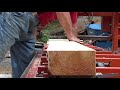 Cutting lap siding out of White Pine on the Woodmizer LT15.