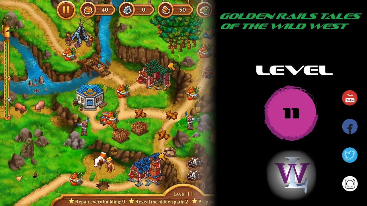 Golden Rails Golden Rails Tales Of The Wild West - Level 11 walkthrough - YouTube