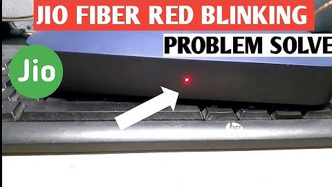jio fiber red blinking problem | jio router red blinking | how to fix jio fiber red light blinking |