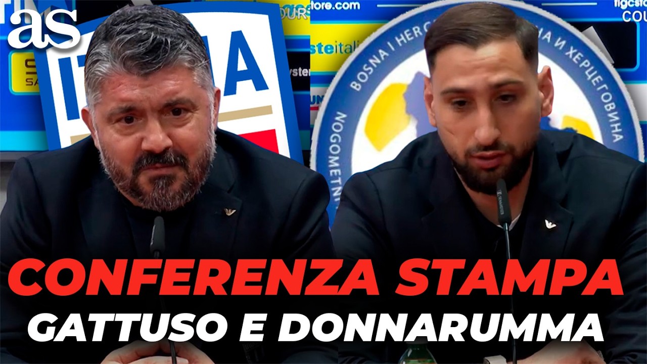 CONFERENZA STAMPA COMPLETA di GENNARO GATTUSO e GIANLUIGI DONNARUMMA alla vigilia di ITALIA-BOSNIA