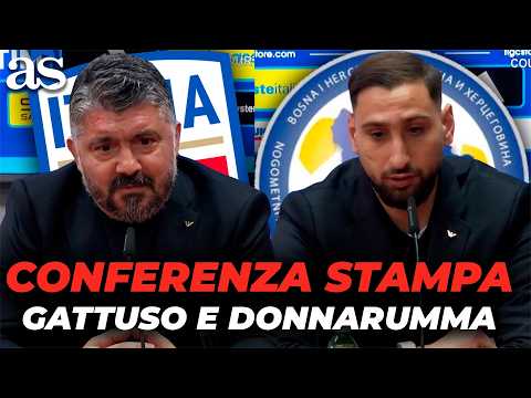 Video CONFERENZA STAMPA COMPLETA di GENNARO GATTUSO e GIANLUIGI DONNARUMMA alla vigilia di ITALIA-BOSNIA