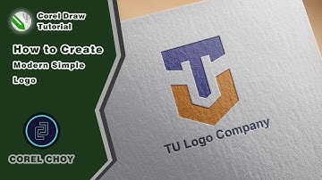 💻 How to Create TU Letter Logo in CorelDraw | Tutorial Video How to Make Logo