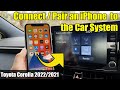 How to Pair/Connect an iPhone to the Toyota Corolla 2021/2022