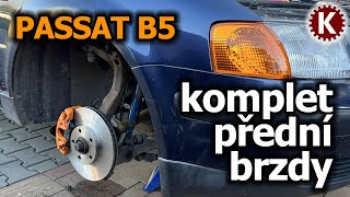 Passat B5 - kompletní oprava předních brzd - trubky, hadice, třmeny, kotouče, desky :)