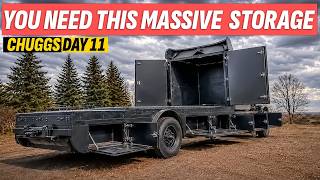 We Built INSANE Massive Storage Boxes + Custom Steps You NEED on This RV Hauler! (Chuggs Pt.11)