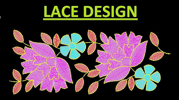 Lace embroidery design with repeats setting Part 1