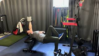 D￼B Single Leg Glute Bridge Ipsi/Contralateral  Press
