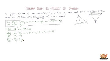 How to solve problems based on similarity of triangles - Set 5/5