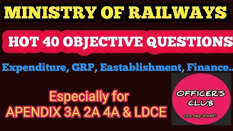 Miscellaneous objective questions for Appendix 3A