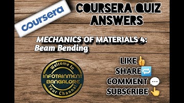 COURSERA QUIZ ANSWERS | Mechanics of Materials III Beam Bending COURSERA QUIZ ANSWERS 2020