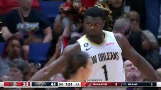 Zion Williamson With 29 Pts, 6 Reb Highlights Vs Trail Blazers