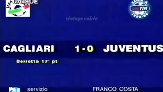 CAGLIARI-JUVENTUS 1-0 | SERIE A 1998/99 | SPORTS SUNDAY | "Match Winner" Daniele Berretta