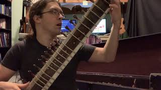 Yaman Gat - Sthayi Demonstration - Sitar in D